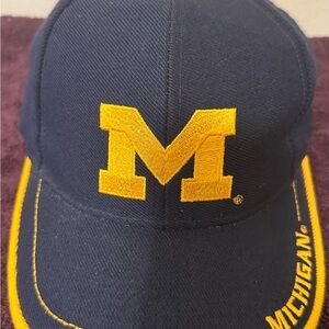 Michigan Wolverines baseball hat cap one size fits all blue and yellow gold